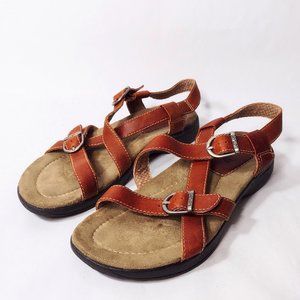Eastland brown leather sandals, size 8 Med